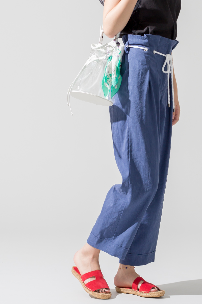 ショルダーブラウス,肌見せ,サンダル,2018春夏,アーバンリゾート,JEANS FACTORY,ジーンズファクトリー