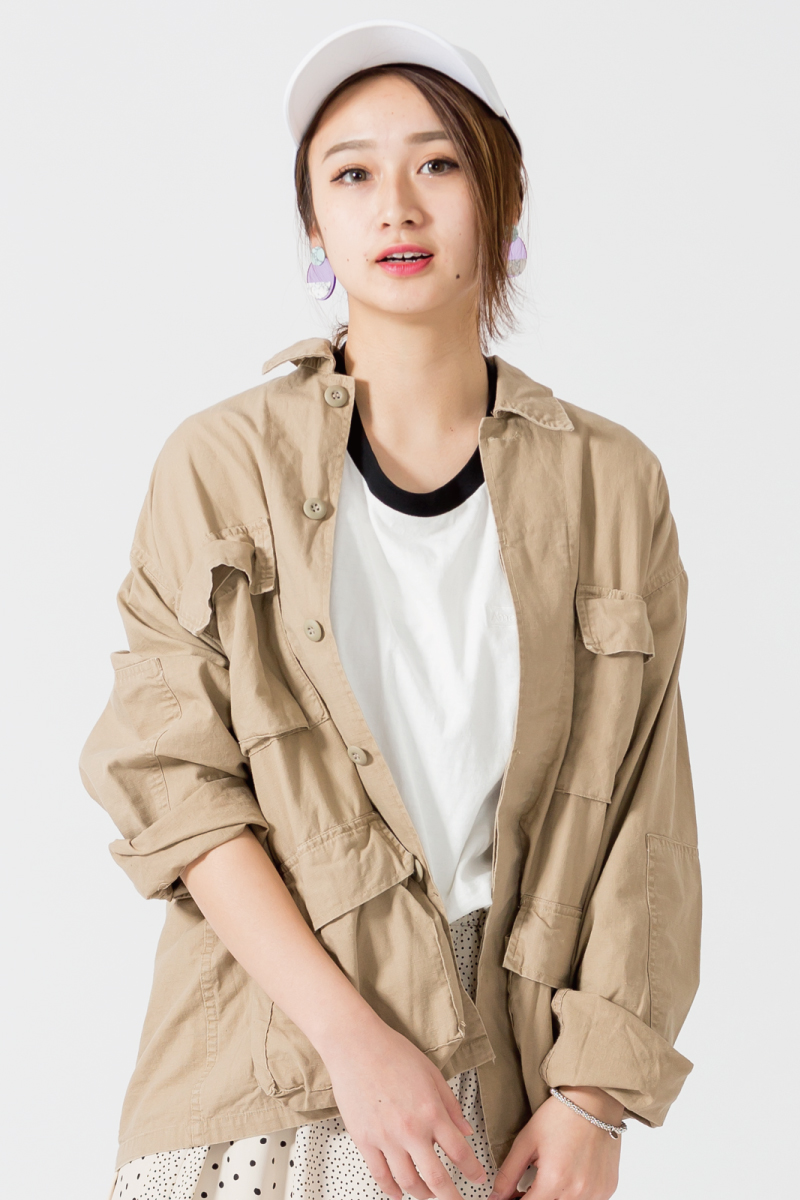 ミリタリー,アメリカーナ,ロスコ,コーデ,カジュアル,2019春夏,JEANS FACTORY