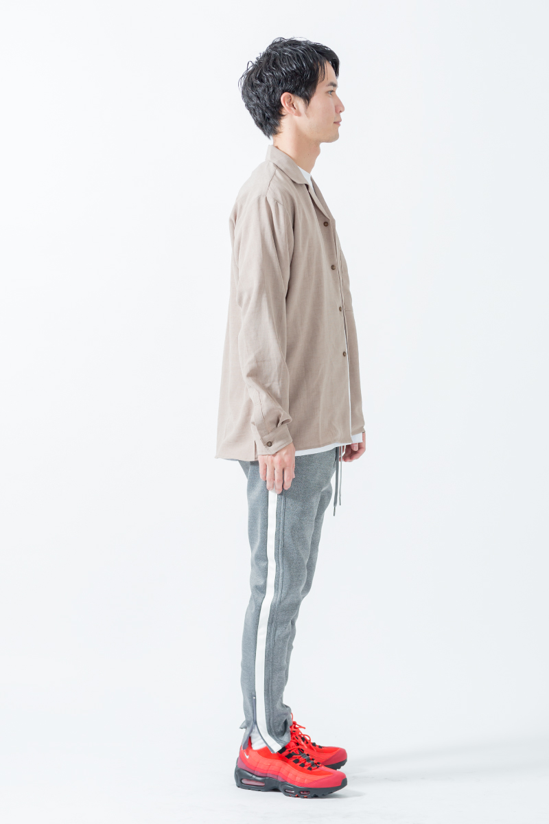 スポーツ,ラインパンツ,プリントT,春アウター,コーデ,カジュアル,2019春夏