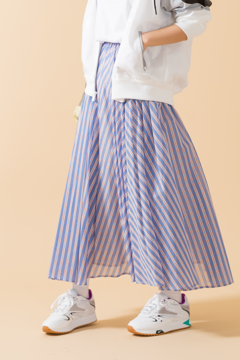 フェミニン,ストリート,スカート,スポーティ,コーデ,カジュアル,2019春夏,JEANS FACTORY,ジーンズファクトリー,通販,セレクトショップ,スタイリング