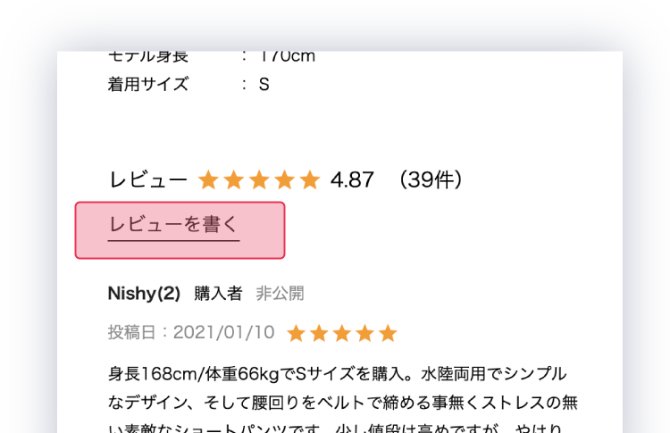 レビューを書く