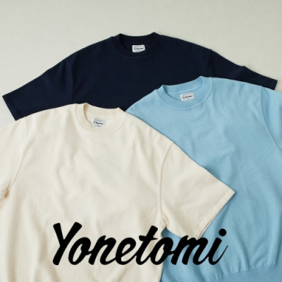 極上のニットブランドYONETOMI(ヨネトミ) 別注ニットTシャツ